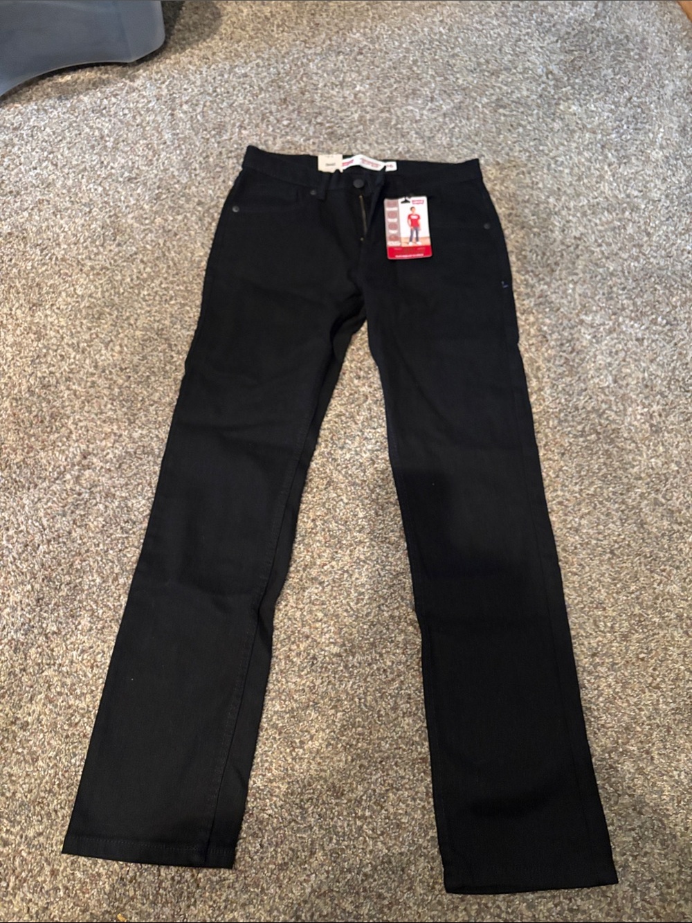 Levi's boys Black Straight-Leg Jeans